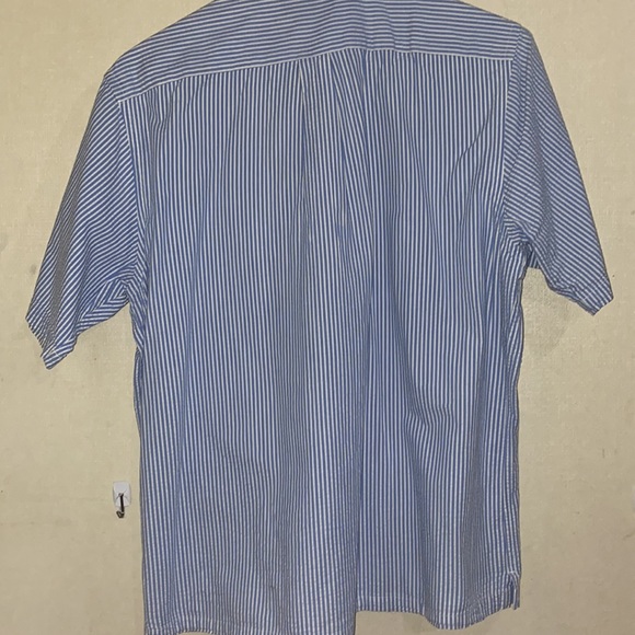 Men’s Medium 100% Linen Land’s End Button Up Tee - Picture 3 of 3